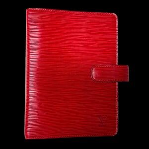 Louis Vuitton | Red Epi Leather Agenda Cover MM | Vintage Planner